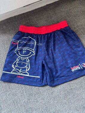 Backyard Sports Navy & Red Kids Shorts